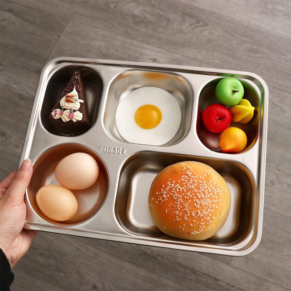 Food Platter Snacks - Talerze obiadowe ze stali nierdzewnej z