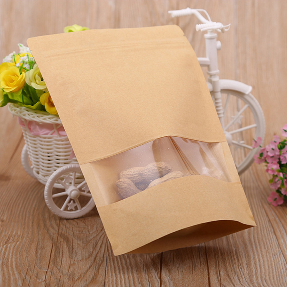 Food Snack - 50 sztuk torebek stojących z papieru
