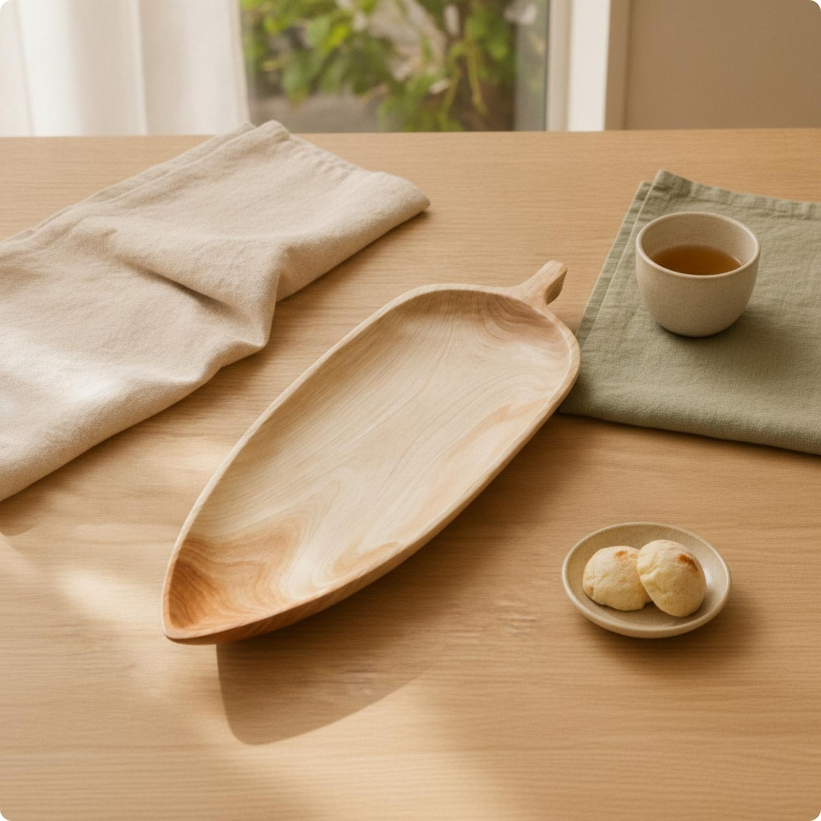 Food Platter Snacks - Elegancka taca do serwowania z drewna