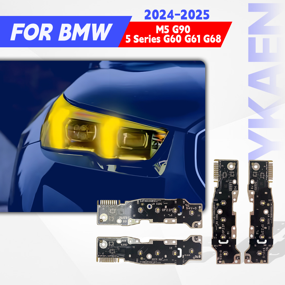 Yellow Food Snacks - Żółto-Biało-Czerwona Płytka LED DRL do BMW