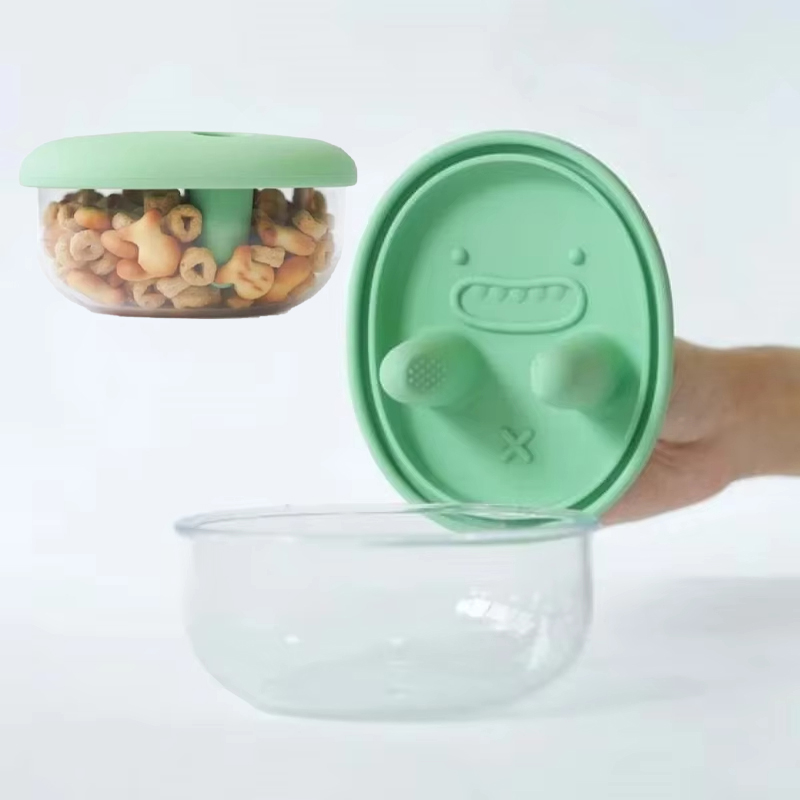 Food Snacks For Camping - Pudełko na lunch z silikonową pokrywką,
