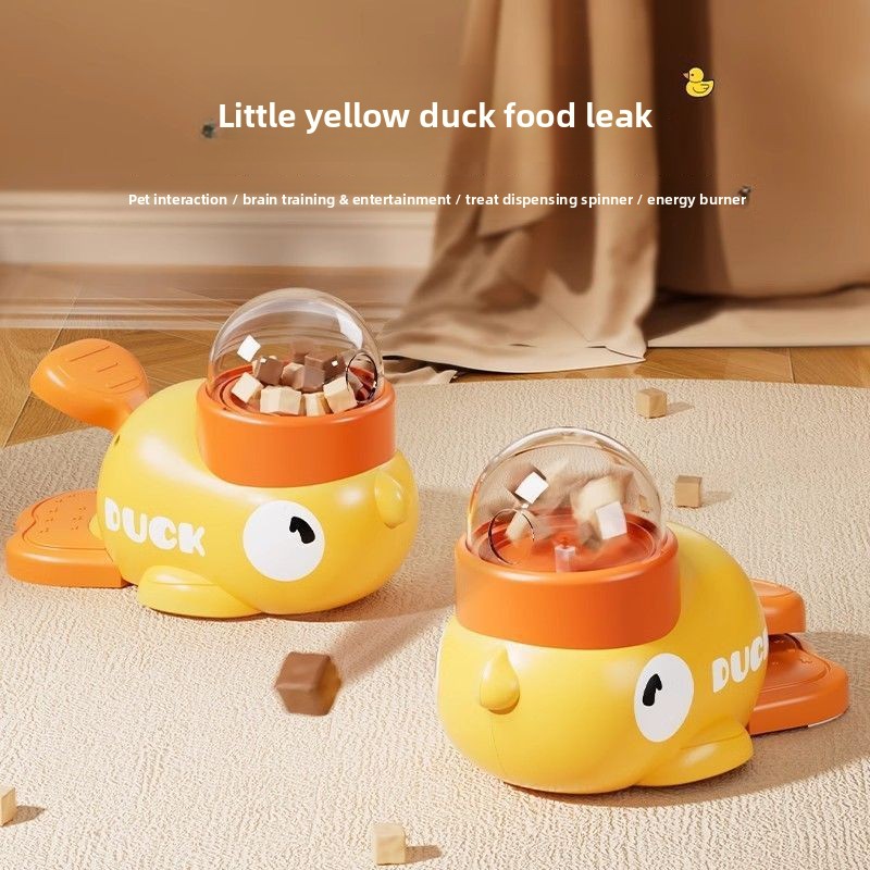 Yellow Food Snacks - Mała Żółta Kaczuszka Zabawka dla Kota