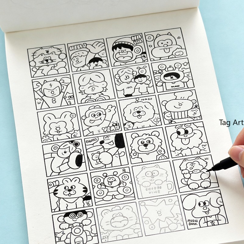 Książka z rysunkami do rysowan – Food Snacks Coloring Book recenzja i cena