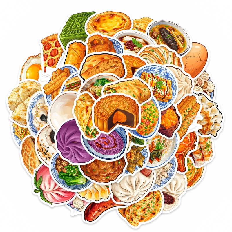 50 sztuk naklejek z motywami c – Food Snacks Wholesale recenzja i cena