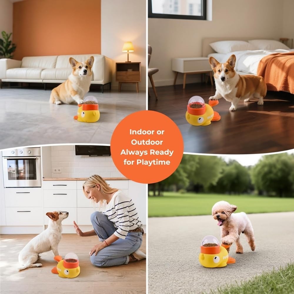 Żółty dozownik przysmaków dla  – Yellow Food Snacks recenzja i cena