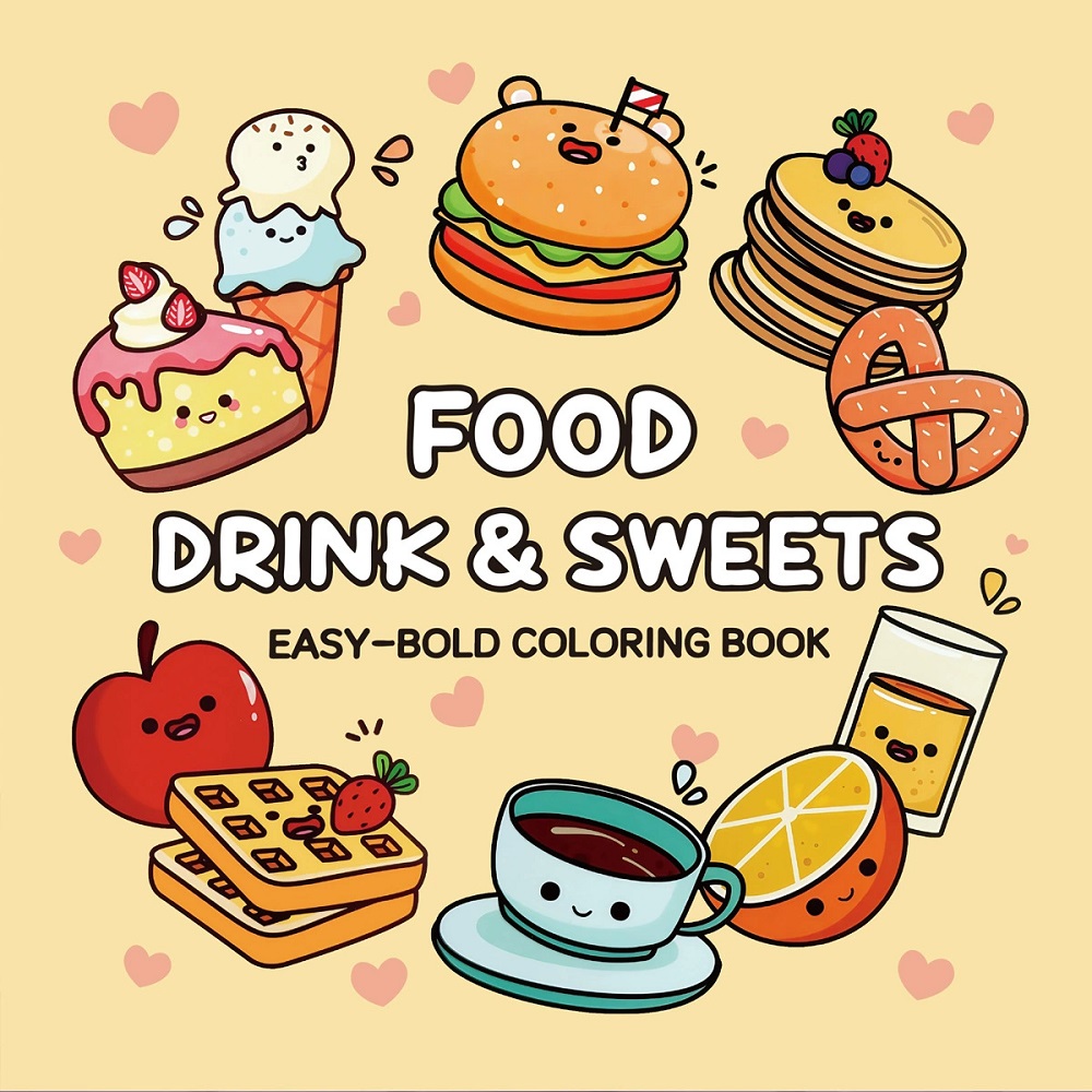 Książka do kolorowania dla dor – Food Snacks Coloring Book recenzja i cena