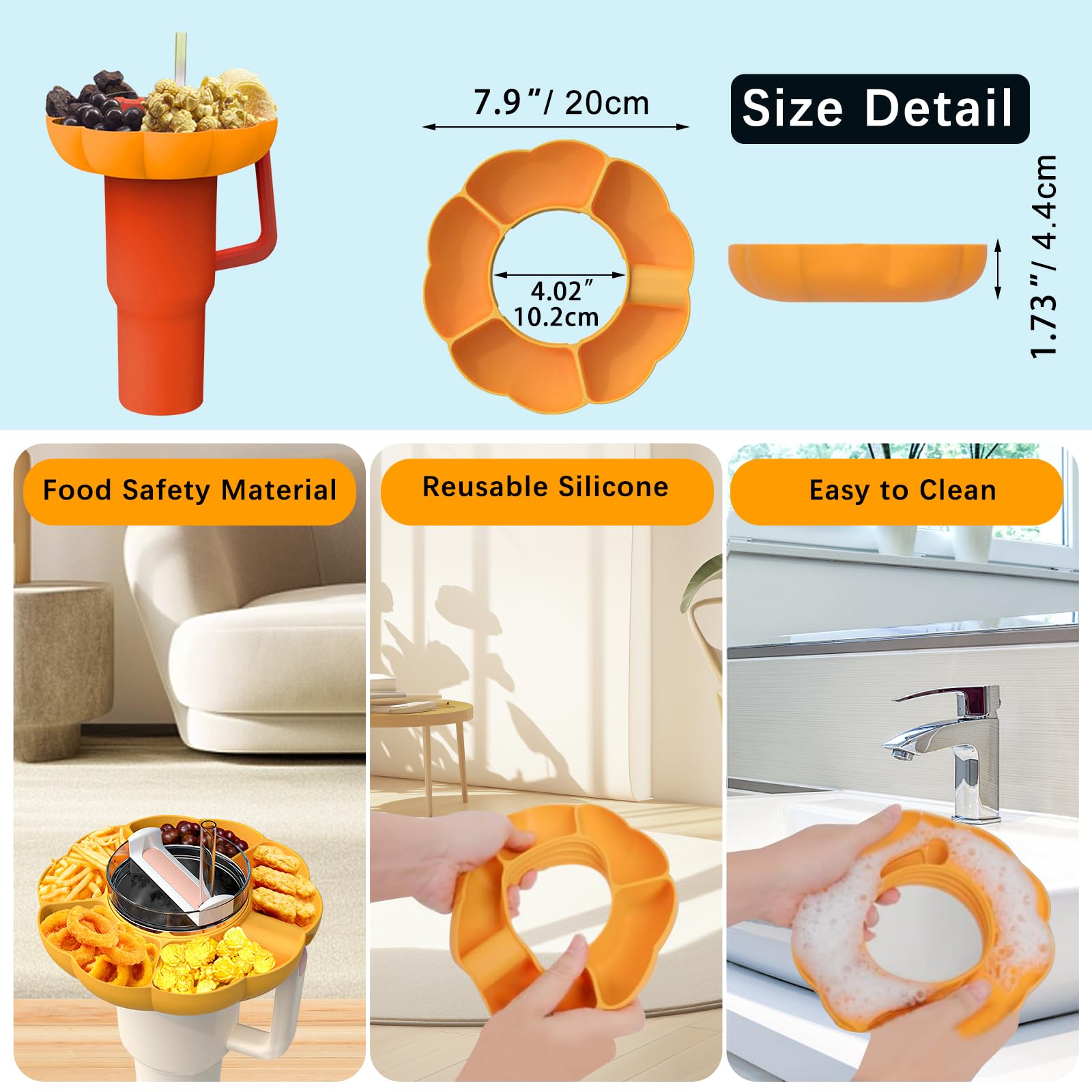 Silikonowe talerze przekąsek w – Food Platter Snacks recenzja i cena