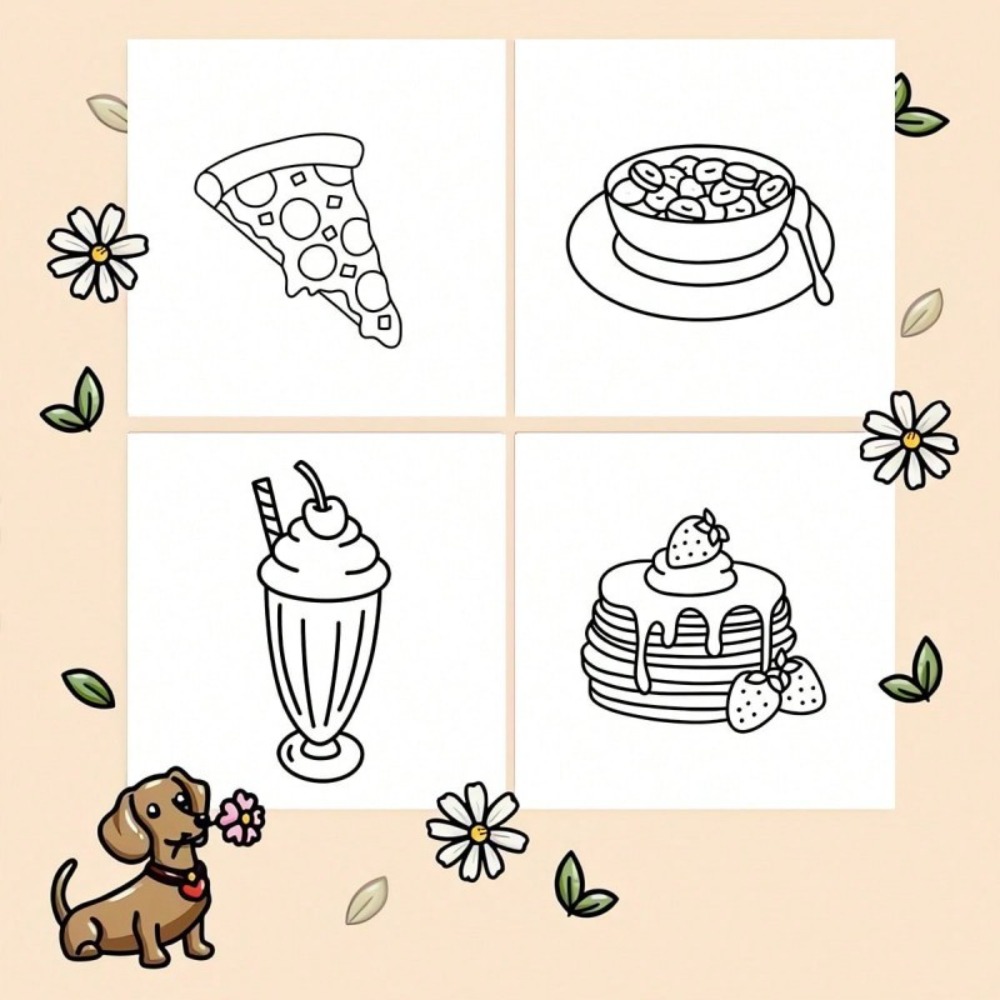 Kolorowanka z jedzeniami i prz – Food Snacks Coloring Book recenzja i cena