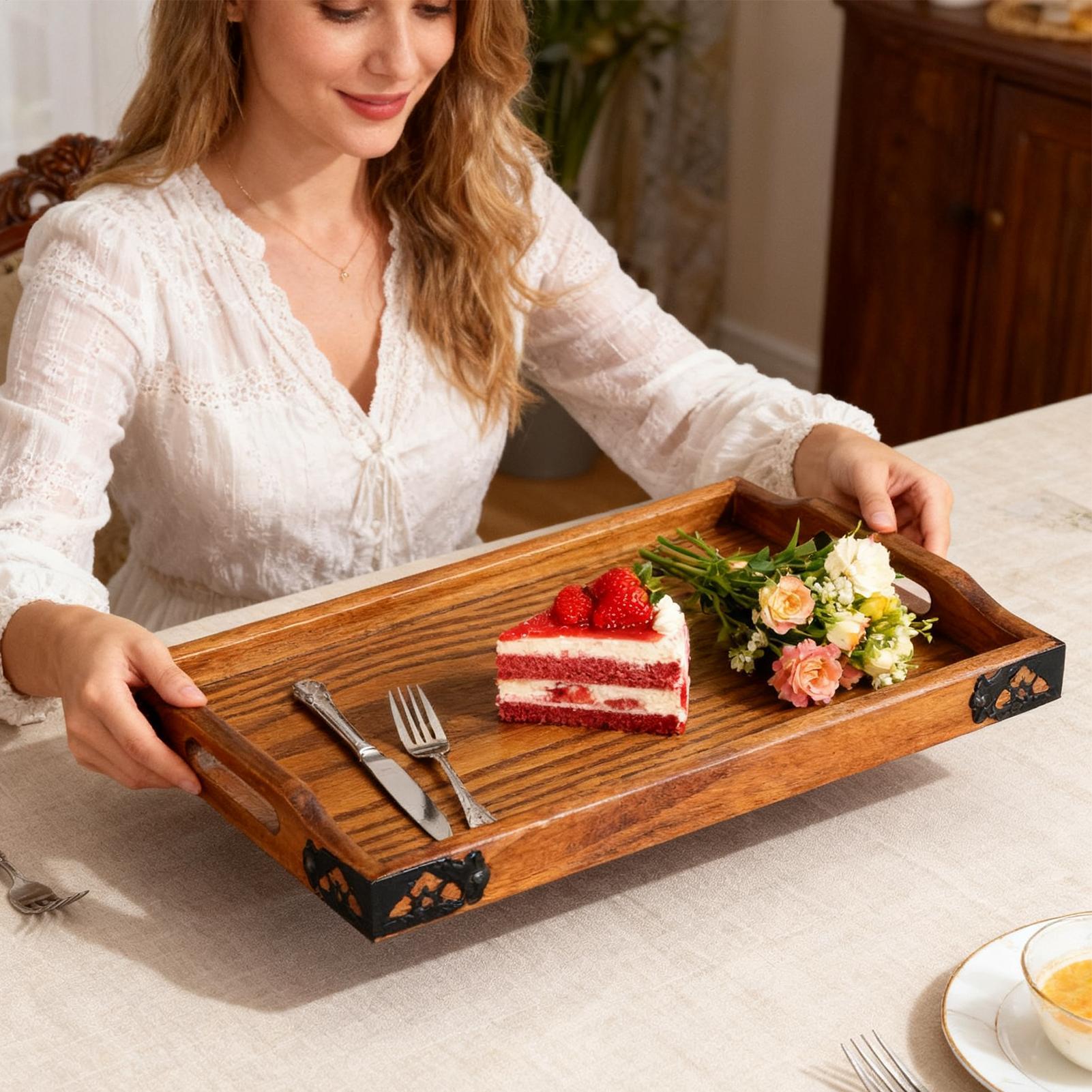 Drewniana taca do serwowania z – Food Platter Snacks recenzja i cena
